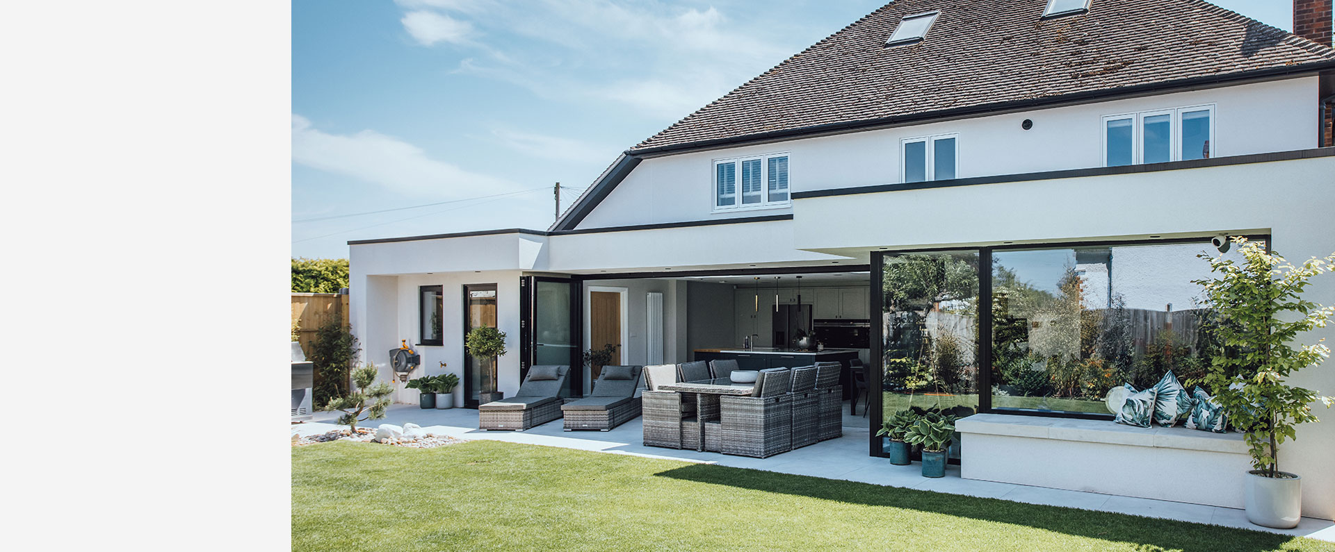 RP Architecture - Contemporary, Californian inspired extension to existing 1930s property, Warwickshire